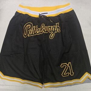 Pittsburgh Black and Yellow Men's Shorts